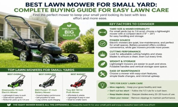 best lawn mower for small yard