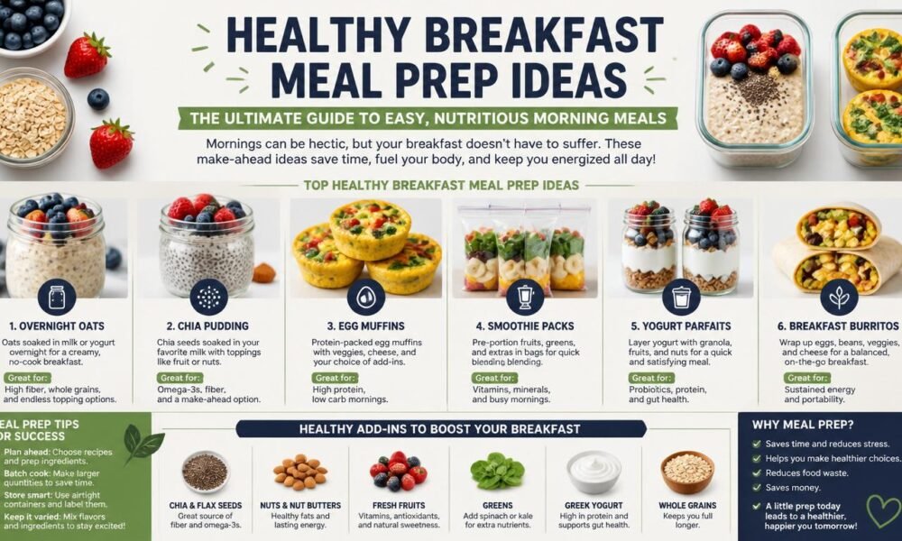 healthy breakfast meal prep ideas​
