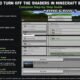 how do i turn off the shaders in minecraft bedrock