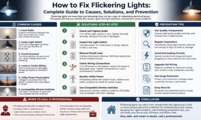 how to fix flickering lights
