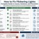 how to fix flickering lights