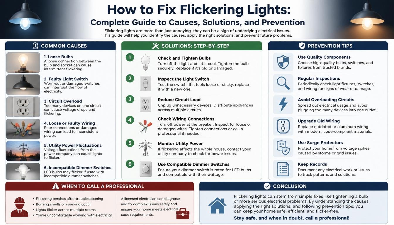 how to fix flickering lights