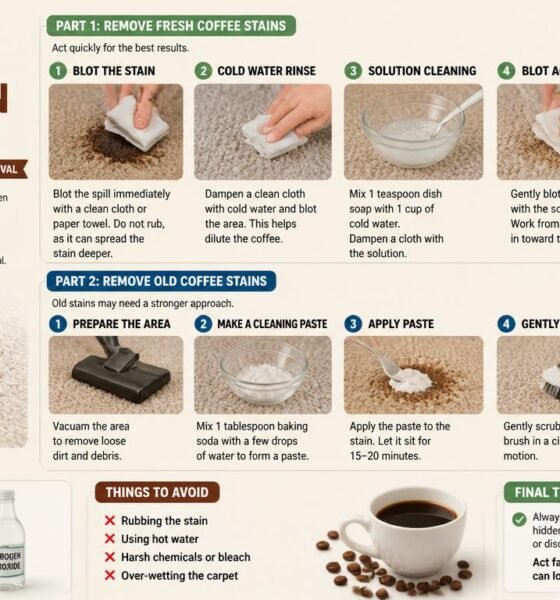 how to remove coffee stain from carpet