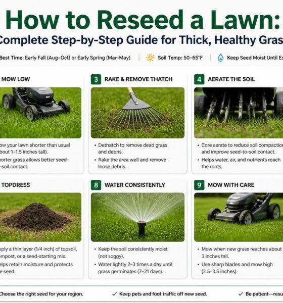 how to reseed a lawn