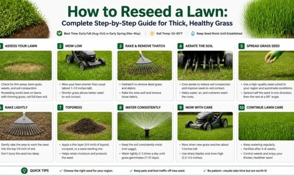 how to reseed a lawn