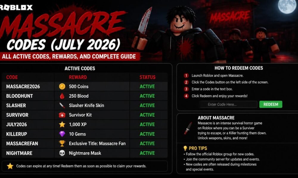 roblox massacre codes