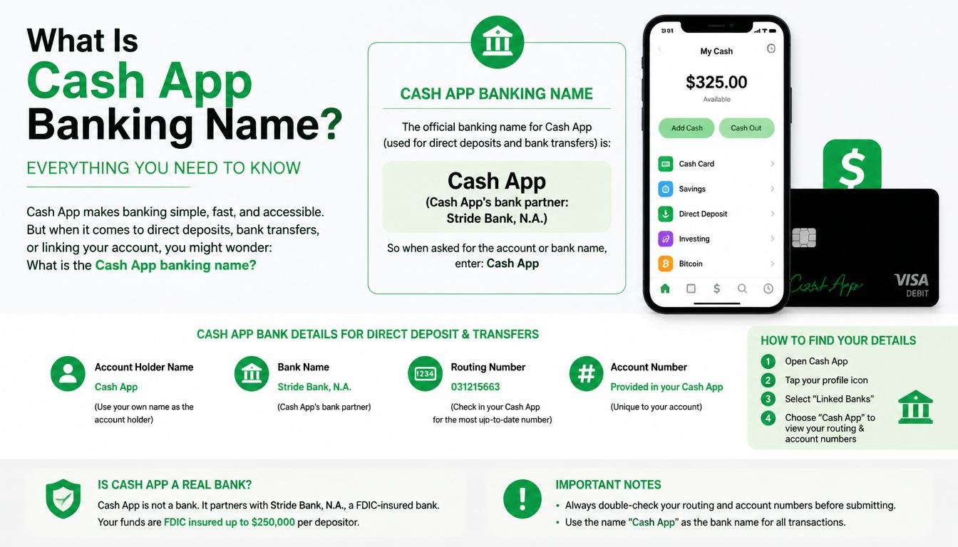 what is cash app banking name​