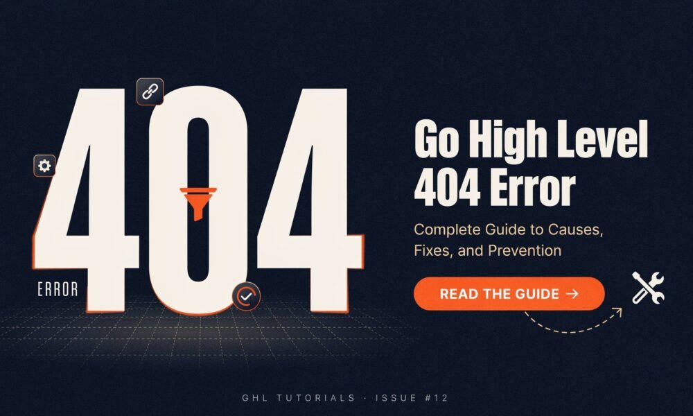 go high level 404 error