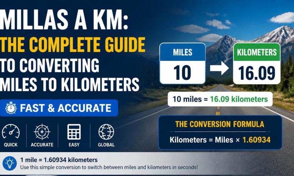 millas a km