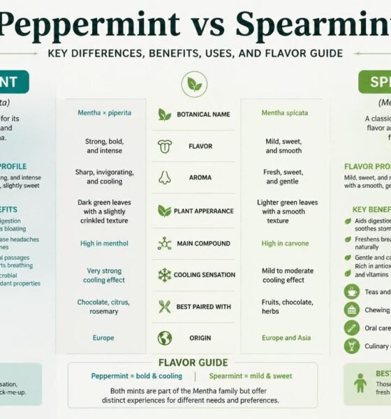 peppermint vs spearmint